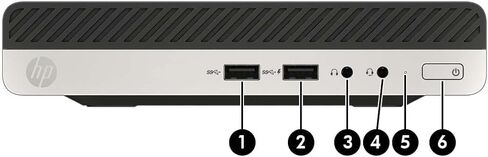 HP ProDesk 405 G4 Mini Desktop Computer, AMD Ryzen 5 2400G 3.6GHz Business Desktop PC, 8GB DDR4 RAM, 256GB SSD, Keyboard, Mouse, WiFi/Bluetooth, 4K Support, Windows 11 Pro(Renewed) in Kuwait