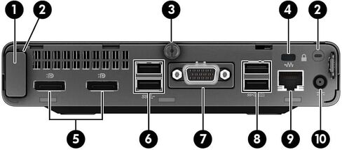 HP ProDesk 405 G4 Mini Desktop Computer, AMD Ryzen 5 2400G 3.6GHz Business Desktop PC, 8GB DDR4 RAM, 256GB SSD, Keyboard, Mouse, WiFi/Bluetooth, 4K Support, Windows 11 Pro(Renewed) in Kuwait