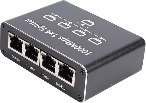 موزع إيثرنت جيجابت من EBTOOLS من 1 إلى 4، محول إيثرنت RJ45 عالي السرعة بسرعة 1000 ميجا بت في الثانية مع كابل طاقة USB، محور الشبكة ينطبق على كابل Cat5/5e/6/7/8 in Kuwait
