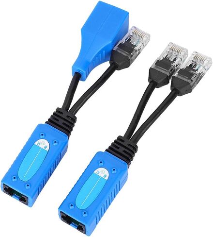 Generic POE Splitter RJ45 Combiner KIT لكاميرات IP وWAP مع 2 قطعة موصلات محول، Genericzs8gruoevf in Kuwait