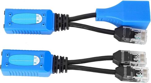 Generic POE Splitter RJ45 Combiner KIT لكاميرات IP وWAP مع 2 قطعة موصلات محول، Genericzs8gruoevf in Kuwait
