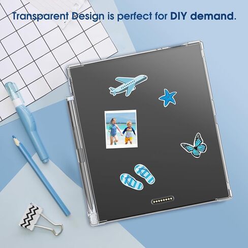 حافظة Fintie الشفافة للكمبيوتر اللوحي Boox Note Air 5 C ePaper مقاس 10.3 بوصة (إصدار 2025) - غطاء خلفي نحيف وخفيف الوزن وشفاف وناعم ومرن من مادة TPU مع حامل قلم in Kuwait