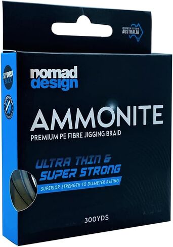 Nomad Design Ammonite Braided Fishing Line – Strong & Thin Premium Multicolor Jigging Braid for Saltwater Fishing in Saudi Arabia
