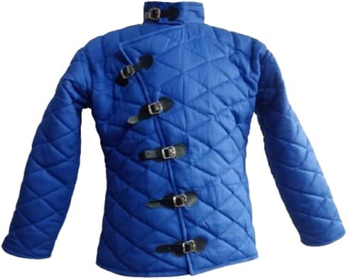 Medieval Padded Gambeson New Costume Vintage LARP Medieval Theater Role Full Sleeves in Saudi Arabia