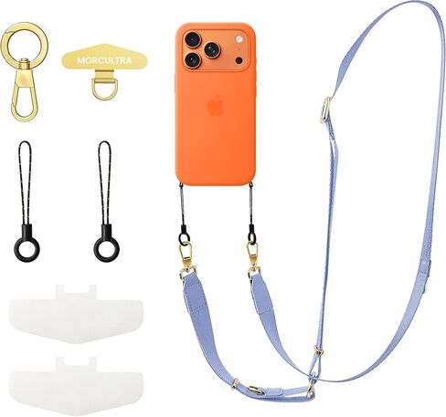 Phone Lanyard Crossbody/Neck/Wrist Strap with phone tether tab,3 in 1 adjustable anti theft phone strap,Premium Metal Buckles,skin-friendly,Universal lanyard for daily&outdoor(Black) in Saudi Arabia