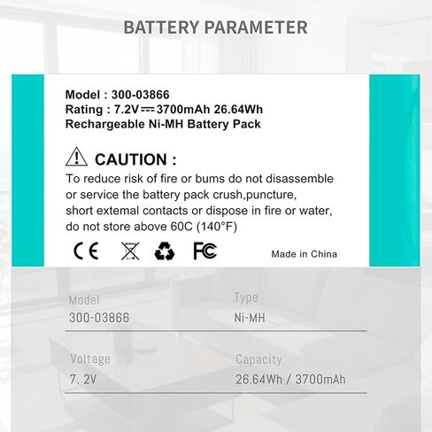 3700Mah 300-03866 LCP500-4B Battery for Honeywell Lynx 5100 5200 5210 5300 Plus Lynx Touch 7000 Security Alarm System Lyric Keypad LCP500-L LYNXRCHKIT-SHA LCP500-4B Battery Power Alert Control Panel in Saudi Arabia