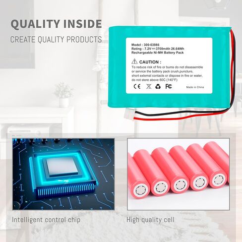 3700Mah 300-03866 LCP500-4B Battery for Honeywell Lynx 5100 5200 5210 5300 Plus Lynx Touch 7000 Security Alarm System Lyric Keypad LCP500-L LYNXRCHKIT-SHA LCP500-4B Battery Power Alert Control Panel in Saudi Arabia
