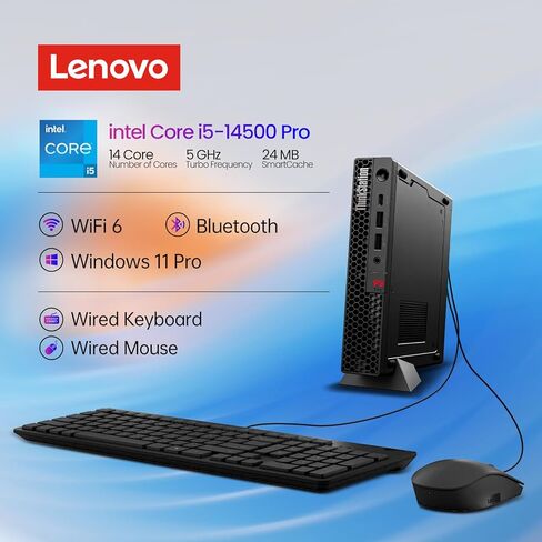 كمبيوتر مكتبي صغير Lenovo ThinkStation P3، Intel Core i5-14500 vPro (14 نواة تصل إلى 5.0 جيجاهرتز)، ذاكرة وصول عشوائي DDR5 سعة 16 جيجابايت وذاكرة وصول عشوائي 512 جيجابايت NVMe SSD، نظام Win 11 Pro، محطة عمل كمبيوتر مكتبي صغير للهندسة والإبداع والأعمال in Kuwait