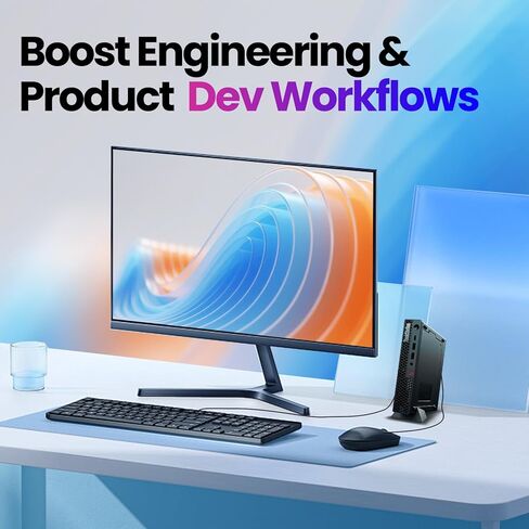 كمبيوتر مكتبي صغير Lenovo ThinkStation P3، Intel Core i5-14500 vPro (14 نواة تصل إلى 5.0 جيجاهرتز)، ذاكرة وصول عشوائي DDR5 سعة 16 جيجابايت وذاكرة وصول عشوائي 512 جيجابايت NVMe SSD، نظام Win 11 Pro، محطة عمل كمبيوتر مكتبي صغير للهندسة والإبداع والأعمال in Kuwait