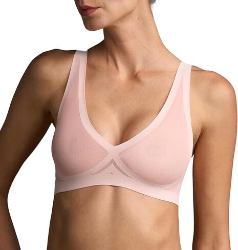 EBY Seamless Sheer Bralette: Champagne, Bras for Women, Size -L in Saudi Arabia