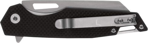 Smith & Wesson Sideburn 7.25in High Carbon S.S. Ultra Glide Folding Knife with 3in Wharncliffe Blade and G10 Handle for Outdoor, Tactical, Survival and EDC, Black in Kuwait