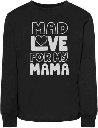 تي شيرت Mad Love for My Mama للأطفال الصغار بأكمام طويلة in Kuwait