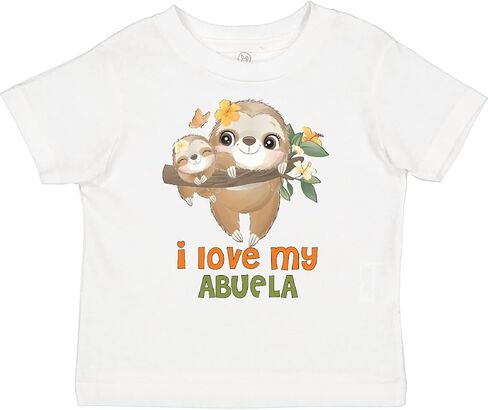 تي شيرت Inktastic Cute Sloth I Love My Abuela للأطفال الصغار in Kuwait