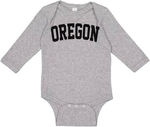 Oregon College Style Long Sleeve Baby Infant Bodysuit in Saudi Arabia