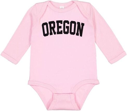 Oregon College Style Long Sleeve Baby Infant Bodysuit in Saudi Arabia