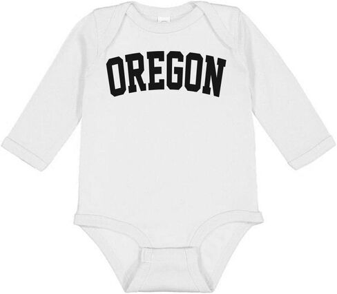 Oregon College Style Long Sleeve Baby Infant Bodysuit in Saudi Arabia