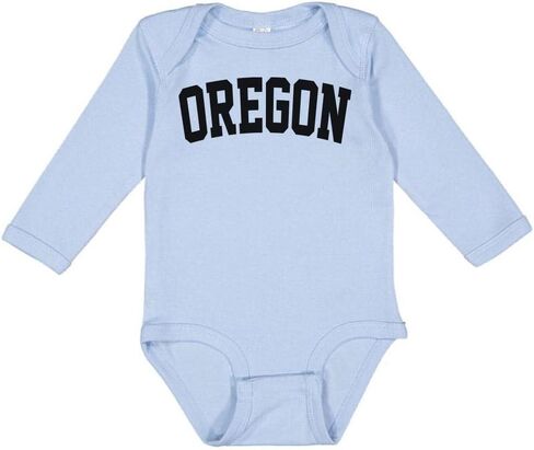 Oregon College Style Long Sleeve Baby Infant Bodysuit in Saudi Arabia