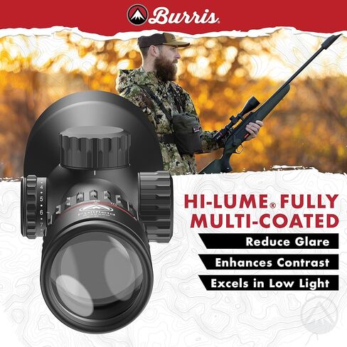 Burris Optics Fullfield 3-12x56mm Hunting RifleScopes, 30mm Tube, Rear Focal Plane, Waterproof, Shockproof, Forever Warranty in Saudi Arabia