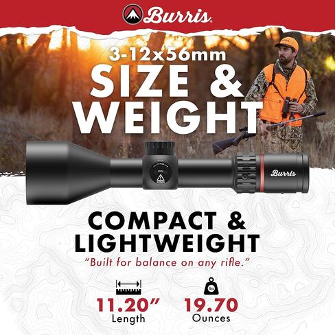 Burris Optics Fullfield 3-12x56mm Hunting RifleScopes, 30mm Tube, Rear Focal Plane, Waterproof, Shockproof, Forever Warranty in Saudi Arabia