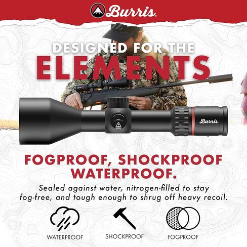 Burris Optics Fullfield 3-12x56mm Hunting RifleScopes, 30mm Tube, Rear Focal Plane, Waterproof, Shockproof, Forever Warranty in Saudi Arabia