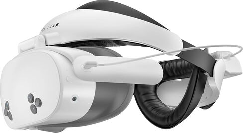 حزام رأس بطارية قلاب APEXINNO F1 لجهاز Meta Quest 3S، حزام هالة VR قابل لإعادة الشحن بقدرة 6600 مللي أمبير في الساعة، غطاء وسادة وجه من السيليكون متوافق مع ملحقات Meta Quest 3S، غطاء وسادة للوجه وغطاء أنف مضاد للتسرب in Kuwait