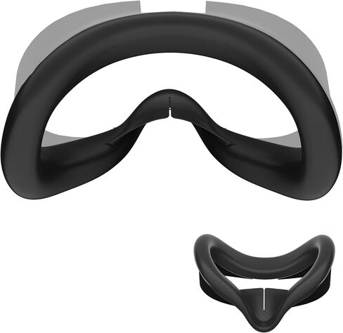 حزام رأس بطارية قلاب APEXINNO F1 لجهاز Meta Quest 3S، حزام هالة VR قابل لإعادة الشحن بقدرة 6600 مللي أمبير في الساعة، غطاء وسادة وجه من السيليكون متوافق مع ملحقات Meta Quest 3S، غطاء وسادة للوجه وغطاء أنف مضاد للتسرب in Kuwait