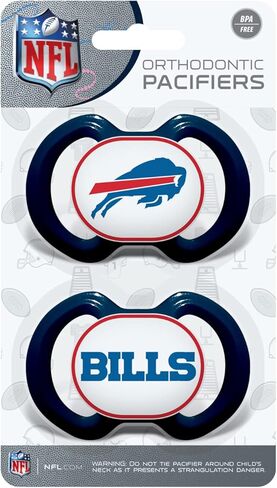 BabyFanatic Pacifier 2-Pack - NFL Buffalo Bills - Officially Licensed League Gear in Saudi Arabia
