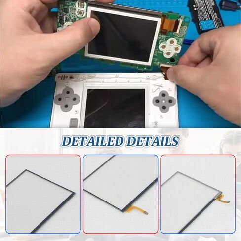 شاشة تعمل باللمس لنينتندو نيو 3DS XL/LL عدسة لوحة اللمس السفلية محول رقمي زجاجي أمامي لنينتندو نيو 3DS XL/LL قطع بديلة مع عدة (لا تشمل LCD) in Kuwait