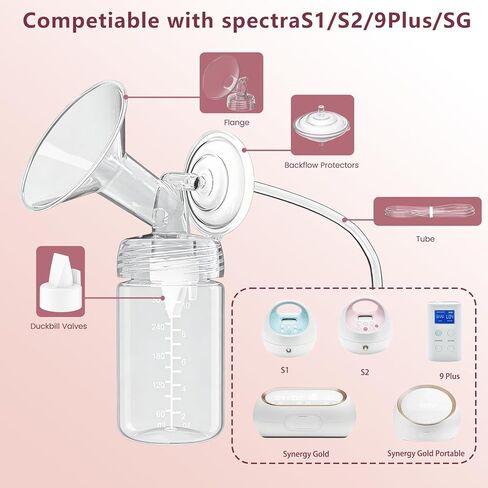 6 قطع من صمام منقار البط المطور مع علامة سحب، قطع غيار مضخة الثدي لمضخات الثدي Spectra S1 S2 9 Plus SG/Motif Luna/Cimilre/Ameda MYA، لأجزاء مضخة Spectra in Kuwait
