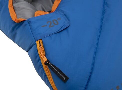 كيس نوم مامي من ALPS Mountaineering Blaze -20°، عادي - أزرق/فحمي/رمادي/برتقالي in Kuwait