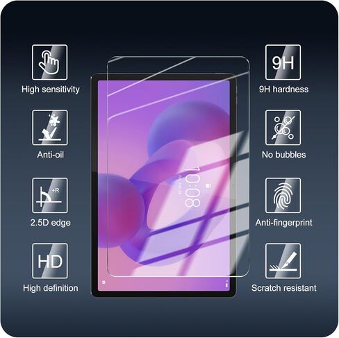 2-Pack Screen Protector for Lenovo Idea Tab Pro 2025/Yoga Tab Plus 2025/Tab P12 2023 [12.7 inch], Tempered Glass Film, Impact-Protection, HD, Anti-Shatter, Anti-Scratch, 9H Hardness, Case Friendly in Saudi Arabia