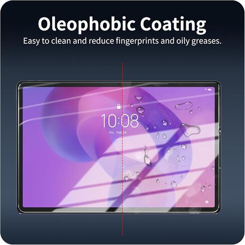 2-Pack Screen Protector for Lenovo Idea Tab Pro 2025/Yoga Tab Plus 2025/Tab P12 2023 [12.7 inch], Tempered Glass Film, Impact-Protection, HD, Anti-Shatter, Anti-Scratch, 9H Hardness, Case Friendly in Saudi Arabia