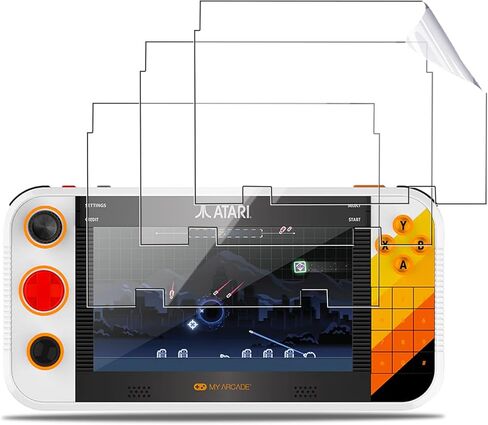 [3Pack] Screen Protector for My Arcade Atari Gamestation Go, HD Protective Film,6h Hardness,Scratch,Anti-Fingerprin,Protective Film for Atari Gamestation Go(Not tempered glass) in Saudi Arabia