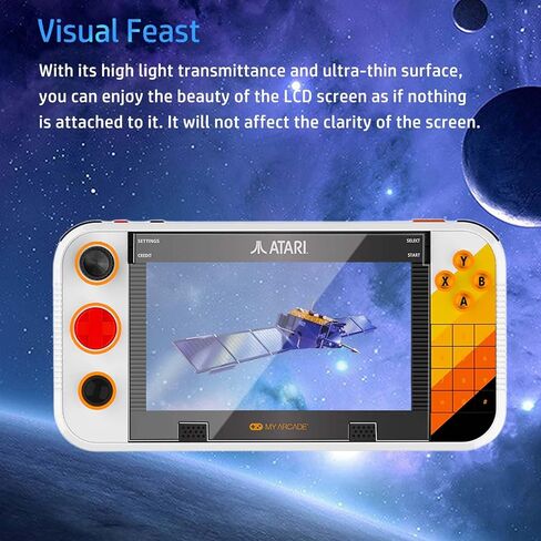 [3Pack] Screen Protector for My Arcade Atari Gamestation Go, HD Protective Film,6h Hardness,Scratch,Anti-Fingerprin,Protective Film for Atari Gamestation Go(Not tempered glass) in Saudi Arabia