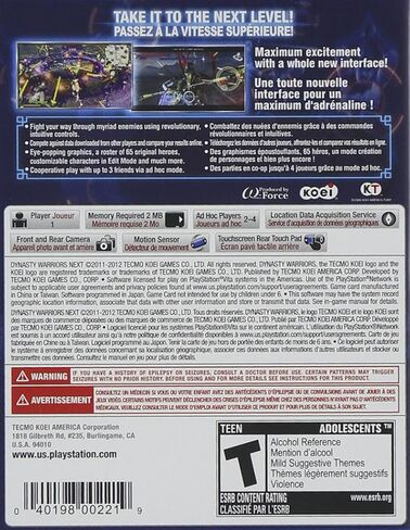 Dynasty Warriors NEXT - PlayStation Vita in Saudi Arabia