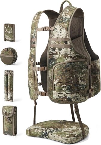 TIDEWE Turkey Backpack with Seat, MOLLE System | Tactical Backpack with 4 Modular Add-Ons,Truetimber Strata in Saudi Arabia