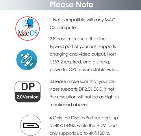 USB C Docking Station Dual HDMI, WAVLINK 4 Monitor Docking Station with Dual DP, Dual HDMI, 100W PD in, 5G Ethernet Port for Dell/HP/Lenovo etc, Windows Systerm Computer Only - Host USB3.2 Required in Saudi Arabia