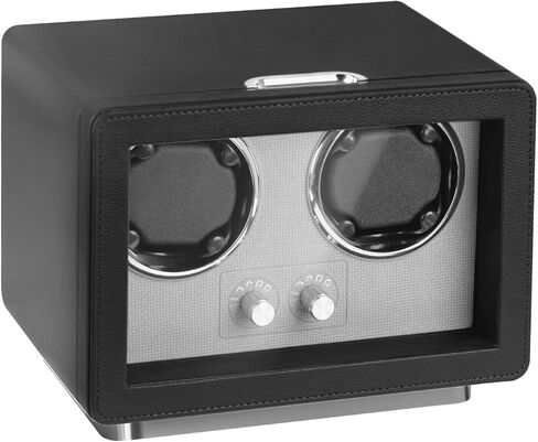 Watch Winder for Automatic Watches,Watch Winder Box with LED Light,2 Watch Winder with Japanese Quiet Motor,4 Rotation Modes,USB Type C in Saudi Arabia