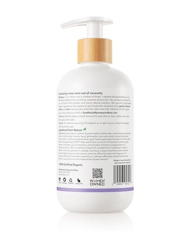 Shampoo & Body Wash (Lavender & Jasmine), 2-in-1 Natural Formula for Newborns, Toddlers and Kids - Cleanses and Softens the most sensitive skin, 12 oz in Saudi Arabia