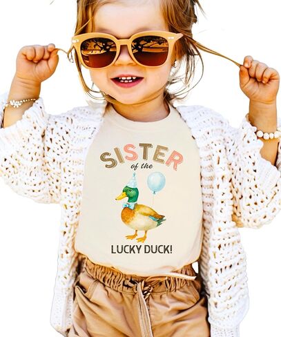 قميص عيد ميلاد عائلي متطابق من One Lucky Duck للأولاد والبنات، الأم، الأب، الأخ، الأخت - يُباع بشكل فردي in Kuwait