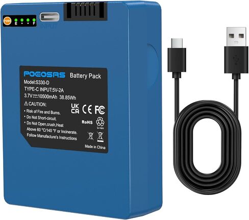 Rechargeable Battery for eufy S330 3-in-1 Video Smart Lock, 10500mAh Li-ion Battery Replacement Compatible with eufy S330 S230 S220 E330 Video Smart Lock 3-in-1 and Smart Drop in Kuwait