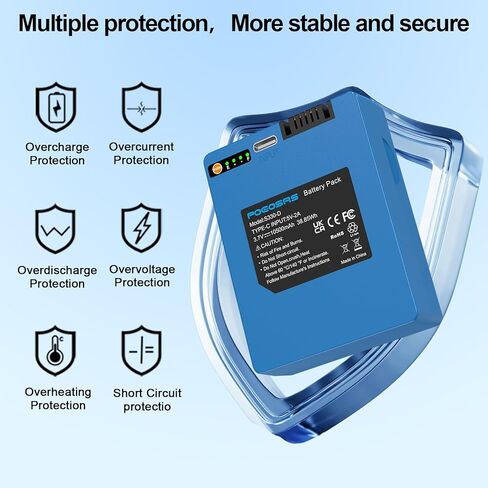 Rechargeable Battery for eufy S330 3-in-1 Video Smart Lock, 10500mAh Li-ion Battery Replacement Compatible with eufy S330 S230 S220 E330 Video Smart Lock 3-in-1 and Smart Drop in Kuwait