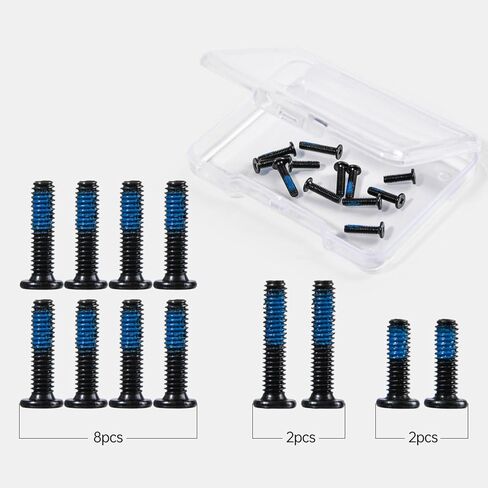 12PCS Replacement Lower Bottom Base Cover Case Screws for ASUS TUF Gaming A16 FA617 FA617NS FA617XS FA617NT & TUF Gaming A16 FA607 FA607PI FA607NUG Series Laptop with 2 Long, 8 Medium, 2 Short in Saudi Arabia