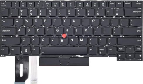 Replacement Keyboard for Lenovo Thinkpad T490s T495, Thinkpad P1 Gen 3 2, Thinkpad X1 Extreme Gen 3 2 1 Series Laptop, Thinkpad T490s Replacement Keyboard with Backlit US Layout in Saudi Arabia