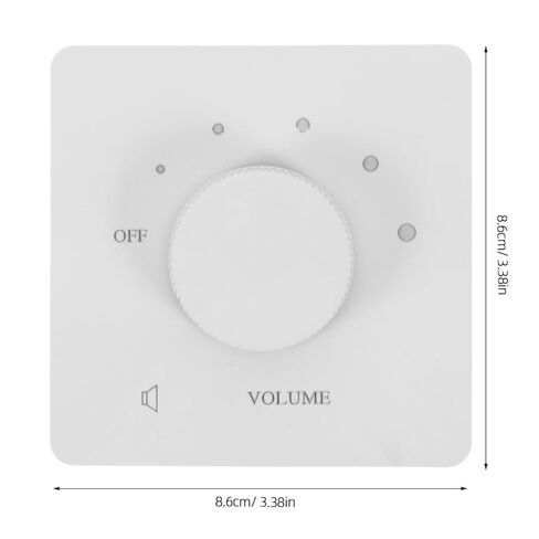 Recessed Volume Control Switch with 5 Adjustable Levels in-Wall Audio Sound Level Knob for Home Speaker Tone Control Panel Space-Saving Installation in Saudi Arabia