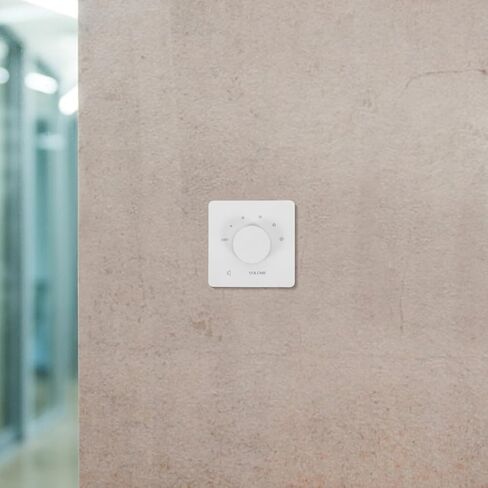Recessed Volume Control Switch with 5 Adjustable Levels in-Wall Audio Sound Level Knob for Home Speaker Tone Control Panel Space-Saving Installation in Saudi Arabia