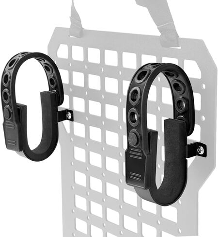 1 زوج بندقية رفوف صالح للمعادن التكتيكية لوحة مولي والعتاد بندقية حامل جبل ث/حزام مطاطي الصلب والمطاط مسحوق المغلفة الأسود in Kuwait