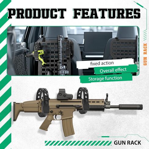 1 زوج بندقية رفوف صالح للمعادن التكتيكية لوحة مولي والعتاد بندقية حامل جبل ث/حزام مطاطي الصلب والمطاط مسحوق المغلفة الأسود in Kuwait