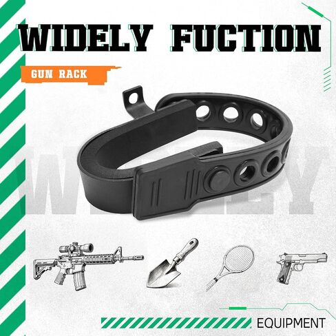 1 زوج بندقية رفوف صالح للمعادن التكتيكية لوحة مولي والعتاد بندقية حامل جبل ث/حزام مطاطي الصلب والمطاط مسحوق المغلفة الأسود in Kuwait