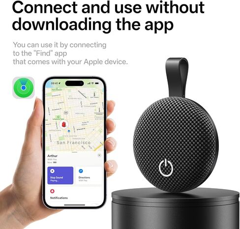 علامات تعقب الهواء - 4 عبوات، جهاز تعقب بلوتوث يعمل مع Apple Find My (iOS فقط)، بطاقة ذكية مع سلسلة مفاتيح، مكتشف العناصر للأمتعة/المفاتيح/حقيبة السفر/الحيوانات الأليفة/المحفظة، بطارية قابلة للاستبدال (رمادي مختلط) in Kuwait